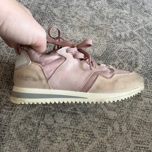 Buscemi Ventura Rosa Pink Toddler Girl Lace Up Sneakers Size EU 26 US 9.5 - Picture 4 of 9